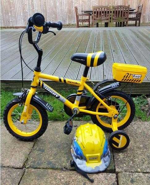 Digby kids bike with helmet. Age 3 - 5