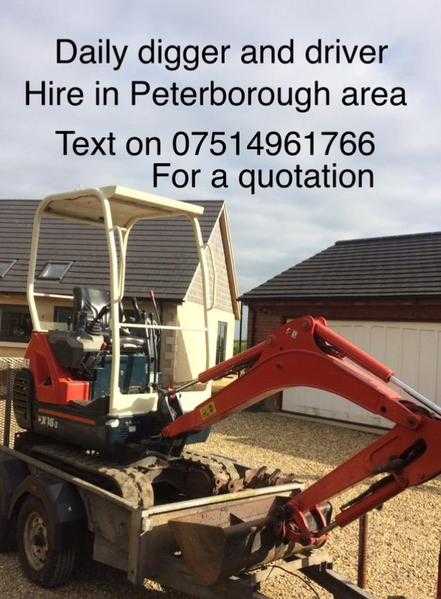 Digger and driver hire