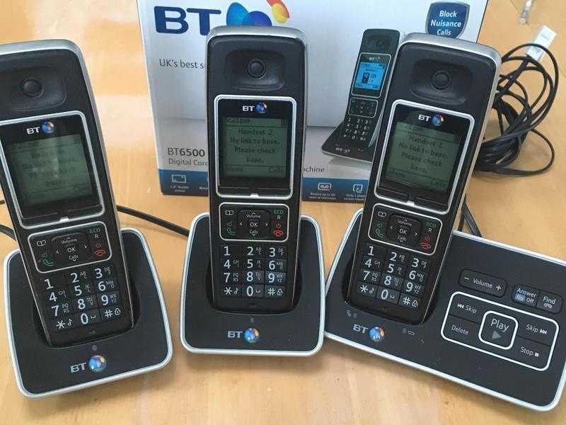 Digital Cordless Home phones - BT6500 Trio