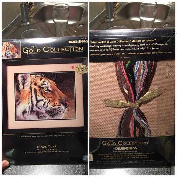 Dimensions Regal Tiger kit Cross Stitch