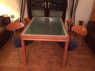DINING ROOM SUITE -MAY SEPARATE-reduced price-SOLID WOODGLASS