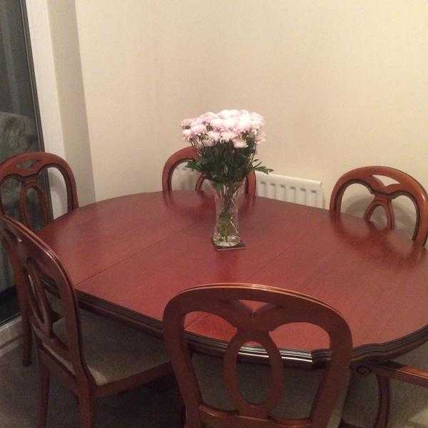 Dining room table and chairs