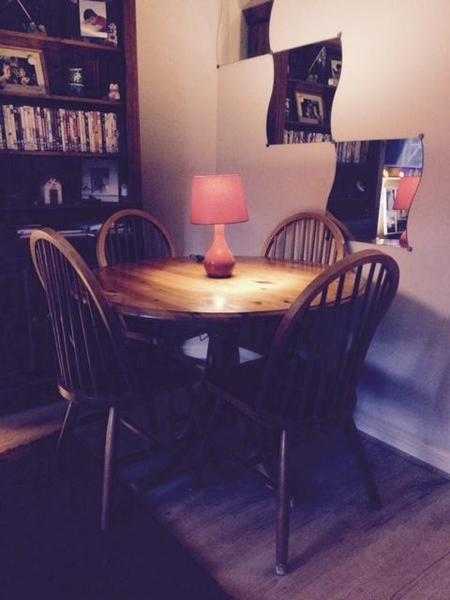 Dining room table and chairs