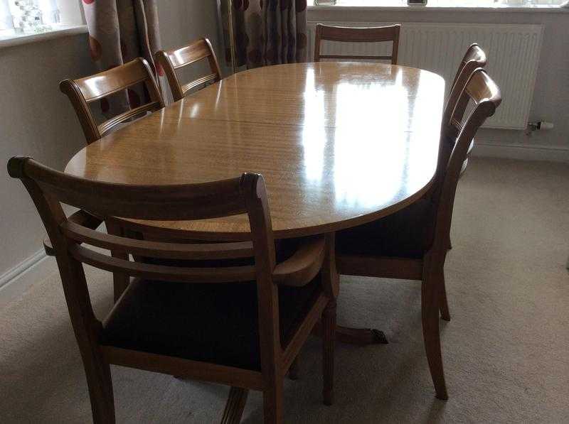 Dining Room Table and Six Chairs