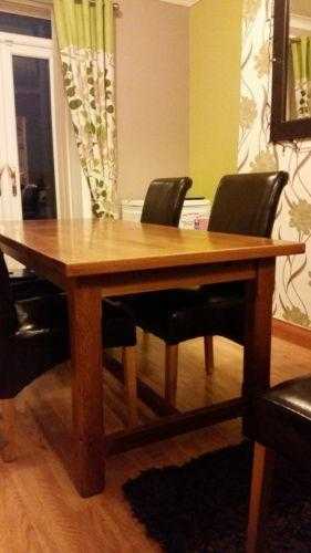 dining table and 4 chairs