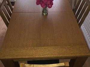 Dining table and 6 chairs