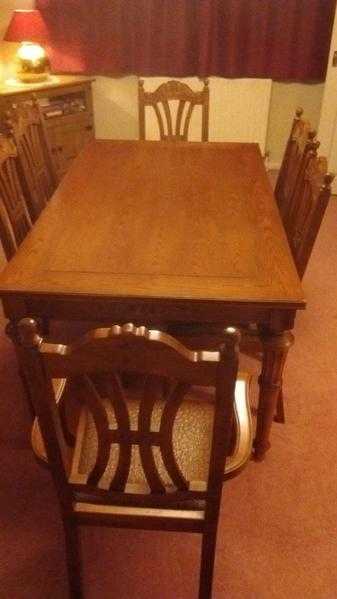 Dining Table and 6 Chairs