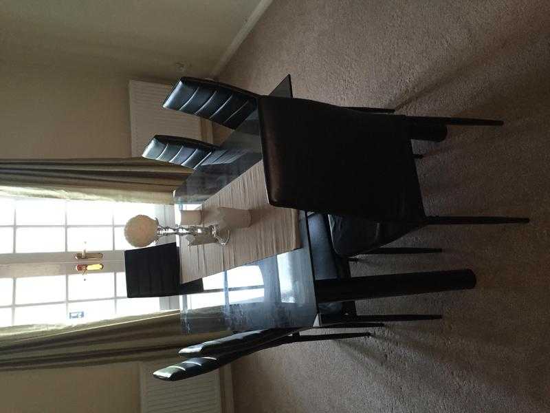 Dining table and chairs