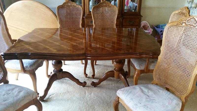 Dining table and chairs