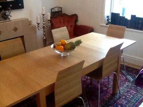 Dining table and chairs