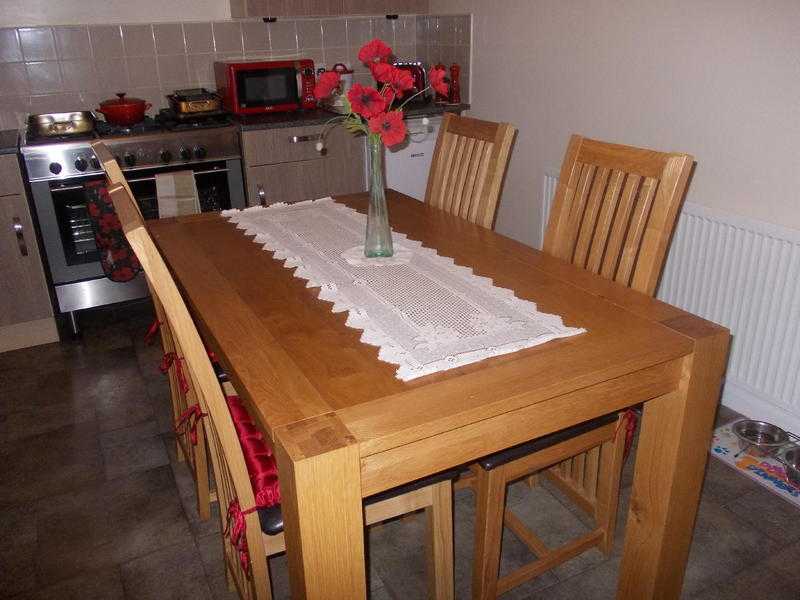 Dining table and chairs