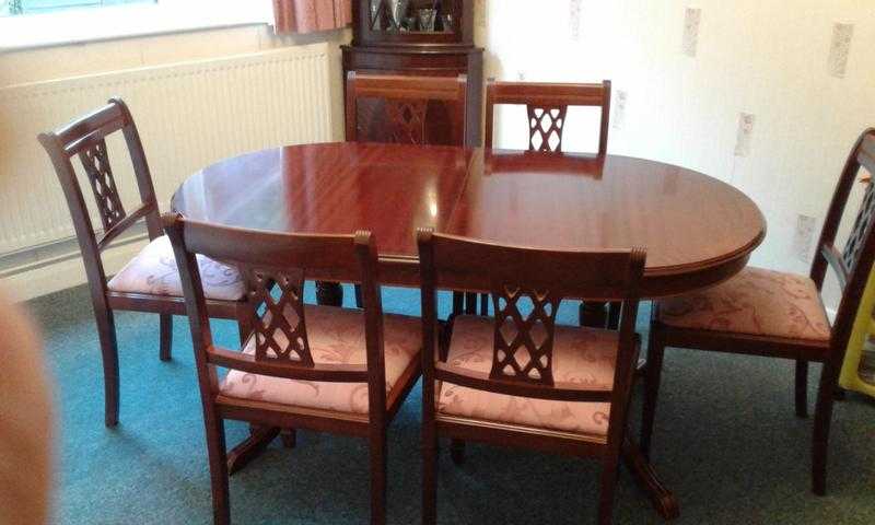 Dining table and chairs