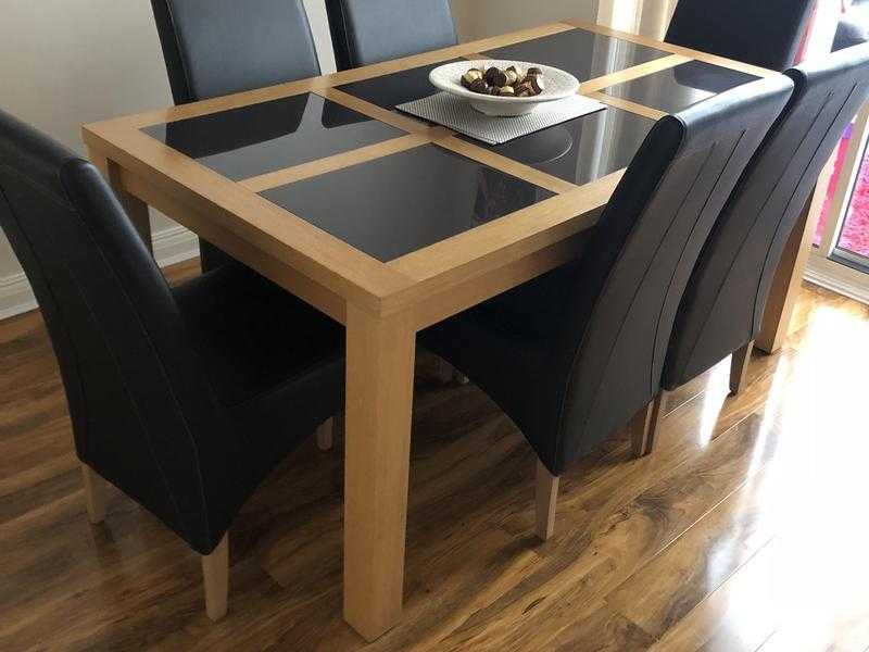 Dining table and chairs