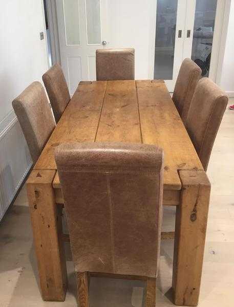 Dining table and chairs