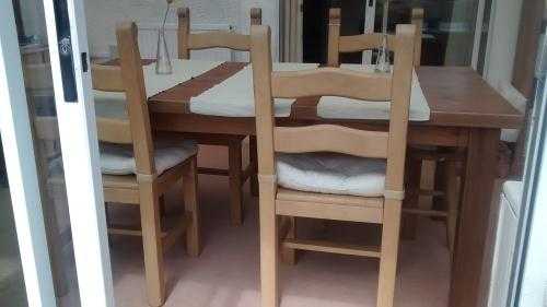 Dining table and chairs