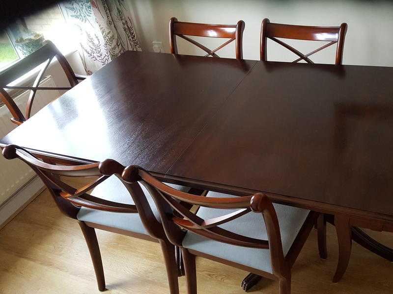 Dining table and chairs