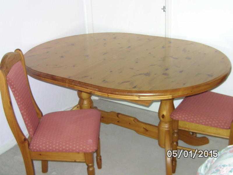 Dining table and chairs