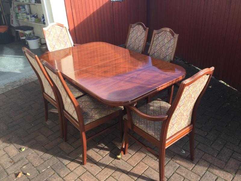 Dining Table and six chairs