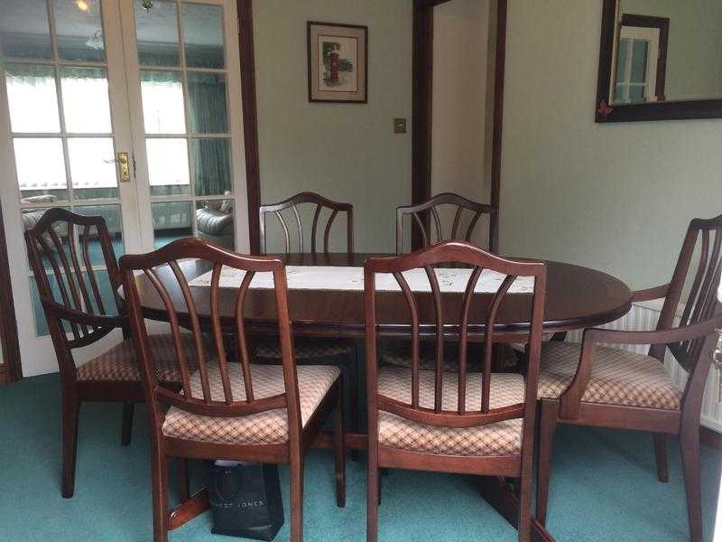 Dining Table, Chairs and Sideboard