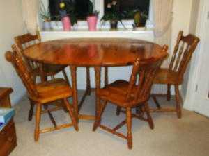 DINING TABLE, Old Court gateleg 56 open