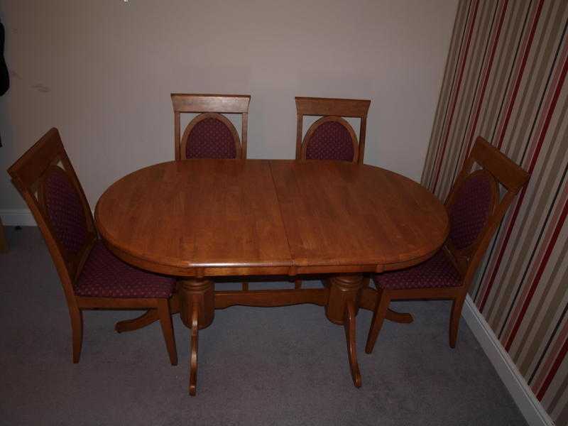 Dining Table oval extendable amp 6 Chairs