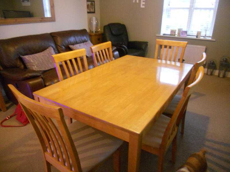 dining table plus 6 chairs