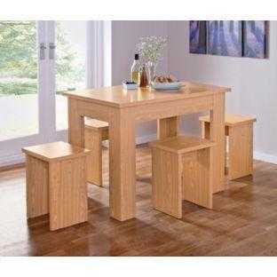 Dining table with 4 stools