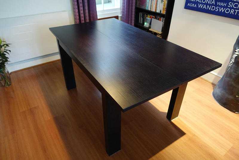 Dinning Room Table Wenge Expandable Top