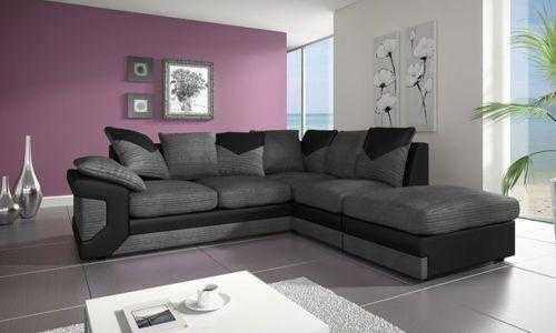 DINO CORNER SOFA JUMBO CORD FABRIC AVAILABLE IN DIFFERENT COLOURS BRAND NEW