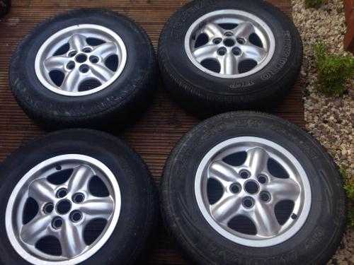 Discovery 2 16 alloys and tyres, Tyres  Alloys, Four