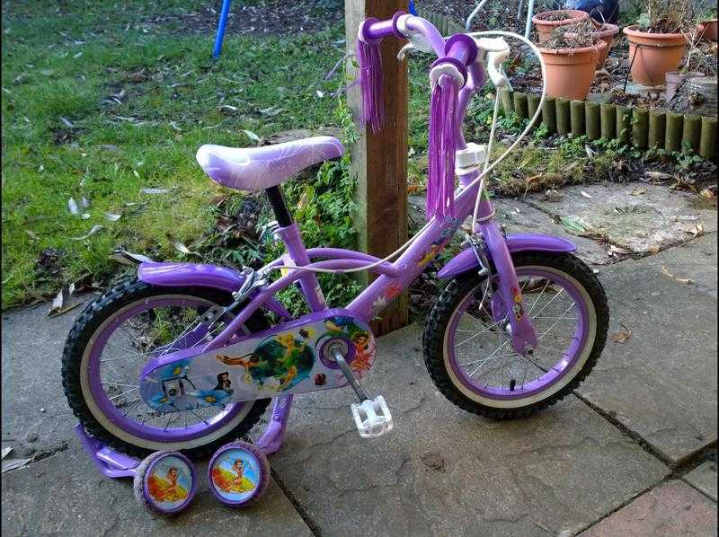 Disney Fairies Bike, with removable stabilisers