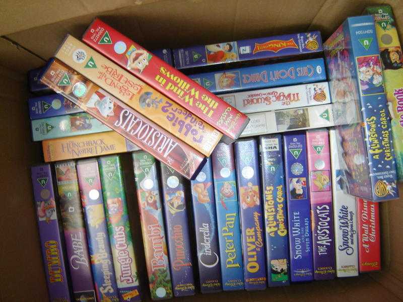 Disney feature length cartoons on VHS