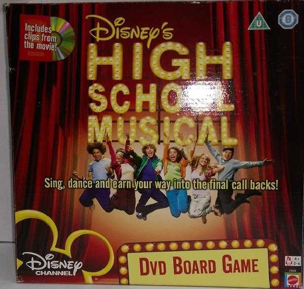 Disney High School Musical Dvd Board Game