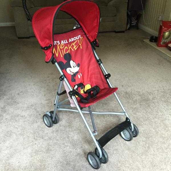 DISNEY MICKEY MOUSE LIGHTWEIGHT BUGGY STROLLER