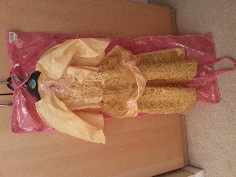 Disney Princess Belle Dress and Cloak, Size 3-4 Years, very good condition, complete with bag