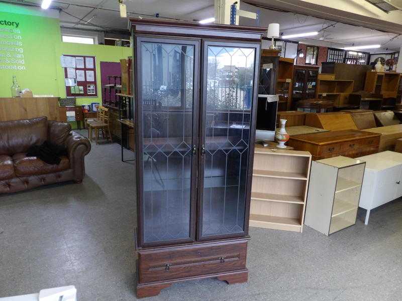 Display cabinet with glass shelves - Local Delivery Service Available