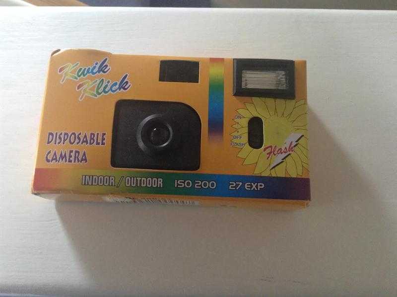 Disposable camera with flash