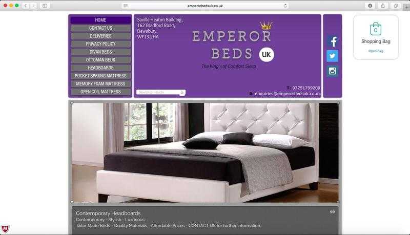 DIVAN BEDS, OTTOMAN BEDS, MATTRESSES, HEADBOARDS