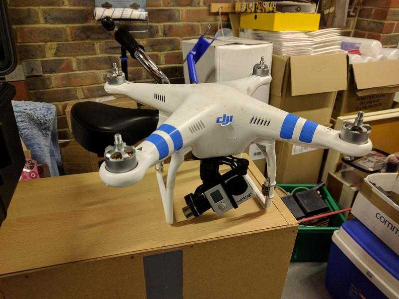 DJI Phantom 2 Drone with GoPro Hero 3 Black, FPV and accessories