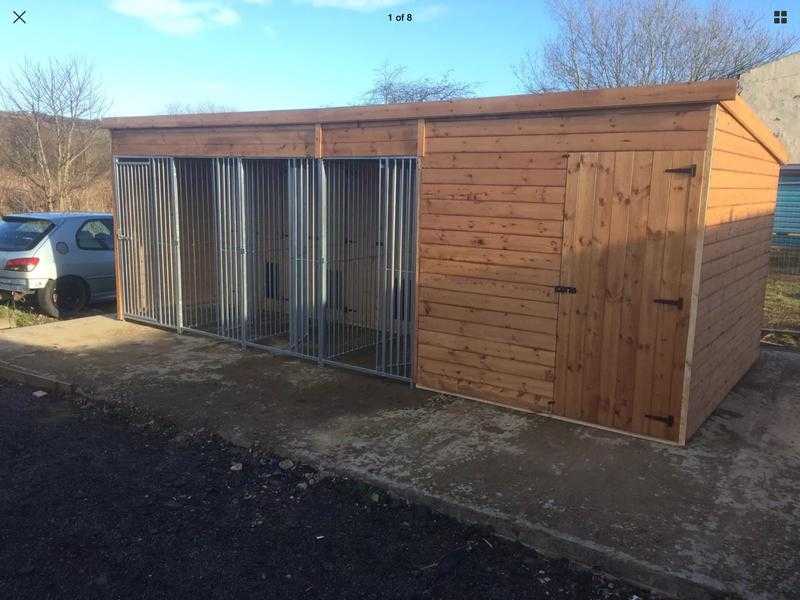 Dog kennel and run