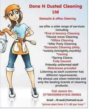 Domestic and office cleaning