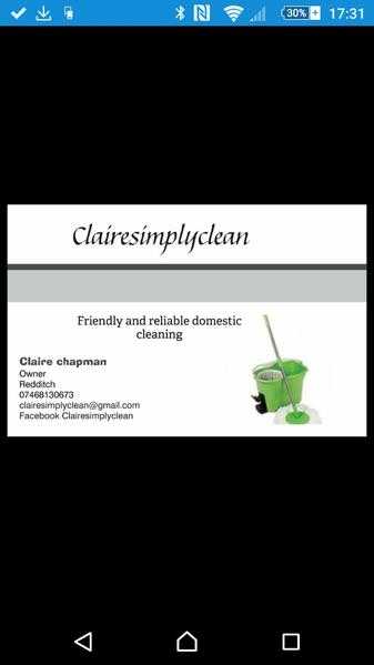 Domestic cleaning services