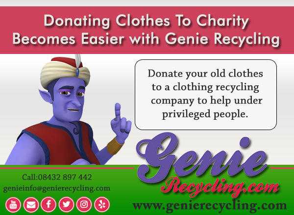 Donating Clothes To Charity Becomes Easier with Genie Recycling