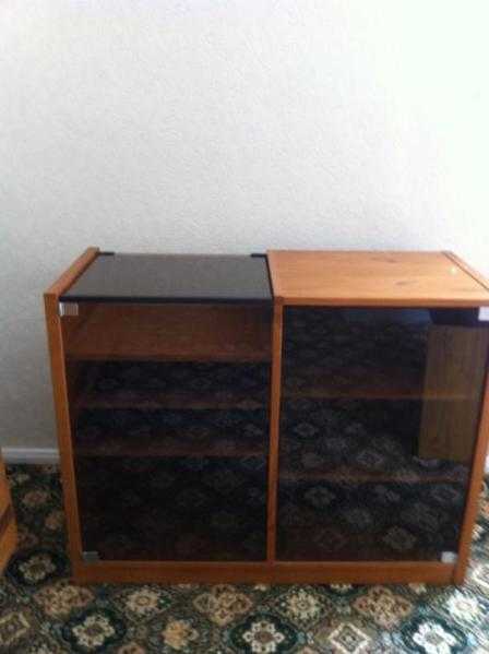 Double Audio Music Cabinet