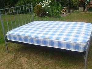 Double bed and mattress