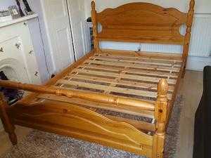 double bed and mattress