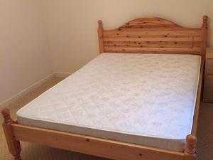 Double bed frame and matress ( nearly new)