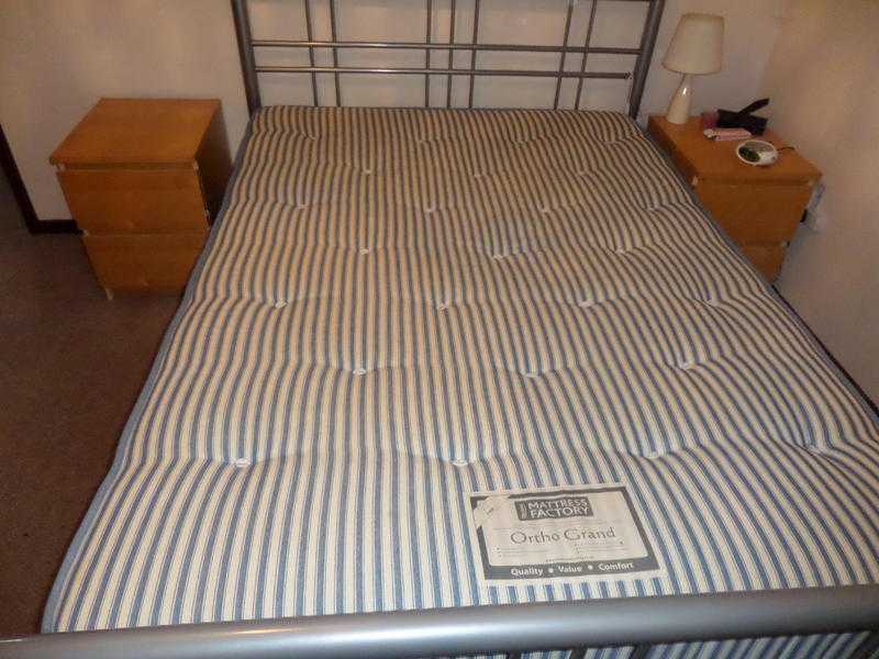 Double Bed Metal Framed