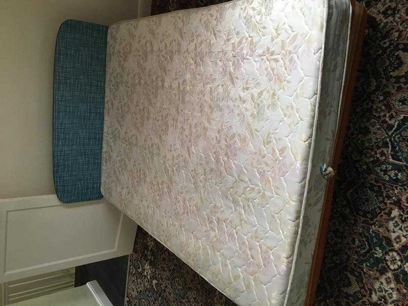 Double bed with mattress