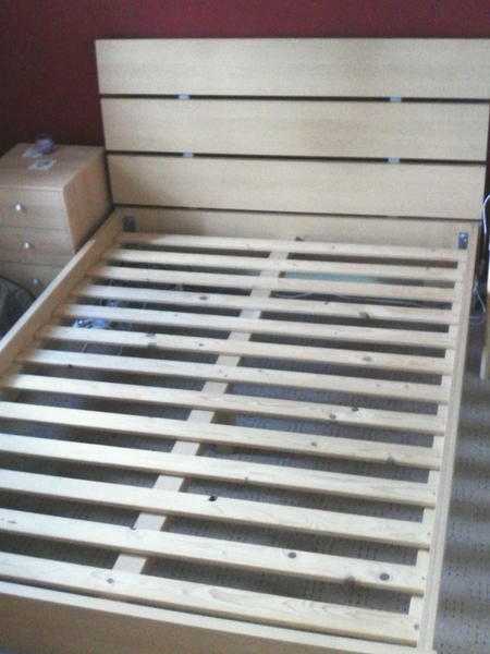 Double Bed (wood frame)